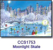 Moonlight Skate Charity Select Holiday Card